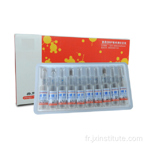 Injection de propionate de testostérone à usage animal